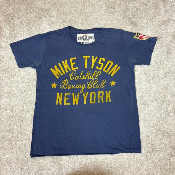 Roots of Fight Mike Tyson Bloodlines CatsKill Boxing Club Shirt Men's Medium - Picture 2 of 12